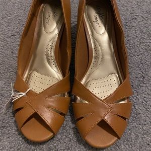 Womens Open Toe Pumps Heels 7.5